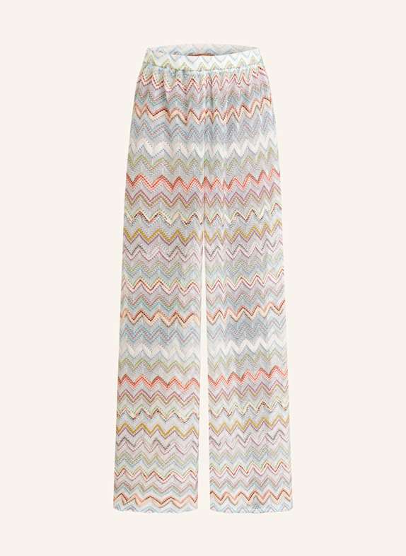 MISSONI Marlenehose WEISS/ HELLBLAU/ ORANGE