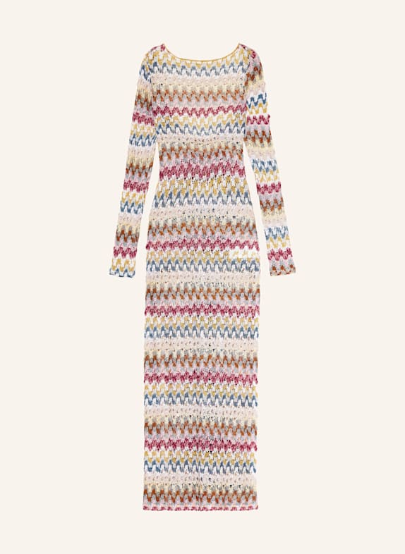 MISSONI Strandkleid mit Glitzergarn GOLD/ WEISS/ FUCHSIA