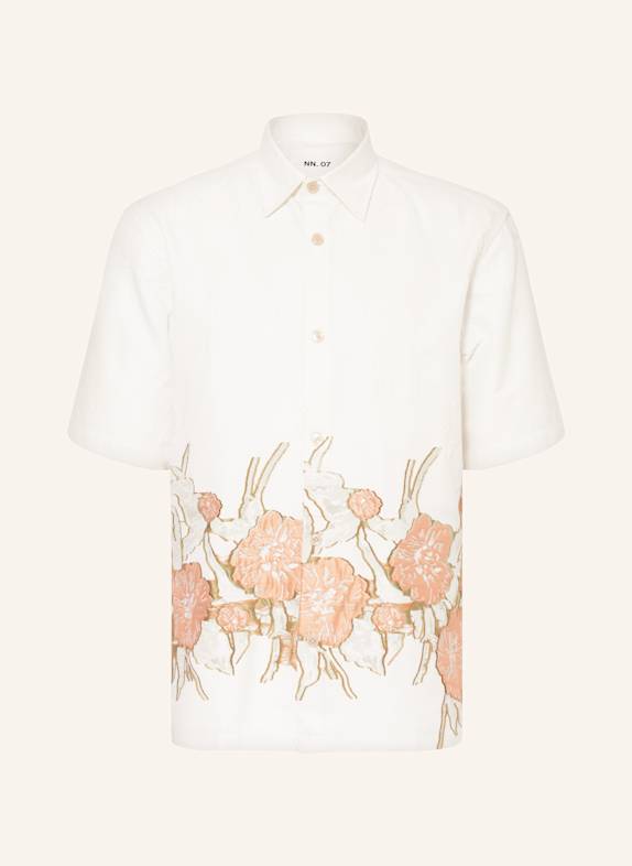 NN.07 Kurzarm-Hemd FREDDY Regular Fit CREME/ ORANGE/ MINT