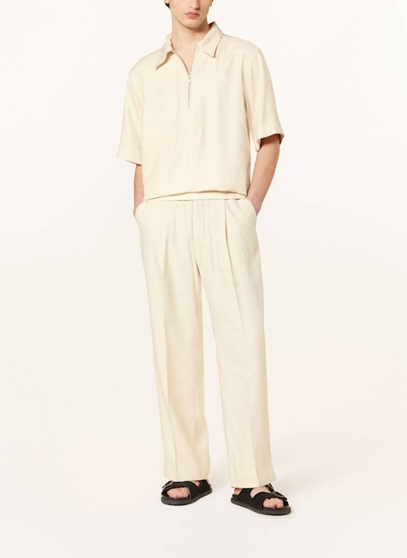 NN.07 Chino KAY Relaxed Fit met linnen BEIGE