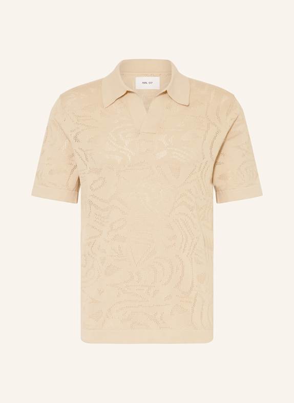NN.07 Strick-Poloshirt RYAN Regular Fit BEIGE