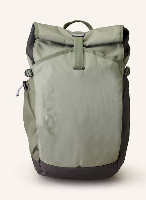 AEVOR Rucksack ROLL PACK 20 l mit Laptop-Fach GRÜN/ DUNKELGRAU