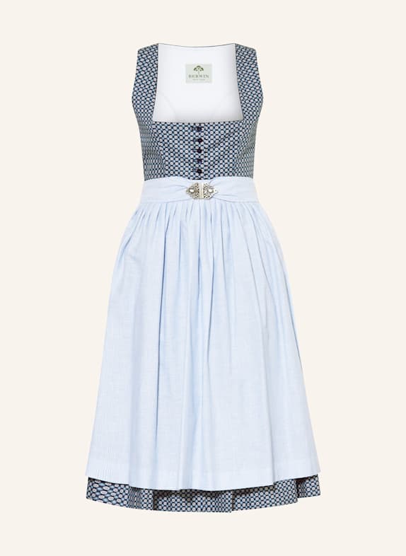 BERWIN & WOLFF Dirndl DUNKELBLAU/ HELLBLAU