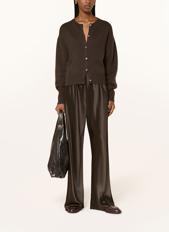 ALMADA LABEL COCO vest van kasjmier MARRON FONCÉ