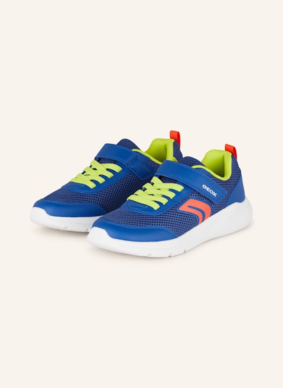GEOX Sneaker SPRINTYE BLAU/ NEONGELB