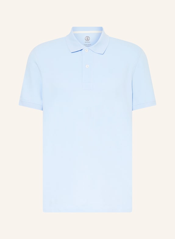 BOGNER Piqué polo shirt FION-8 LIGHT BLUE