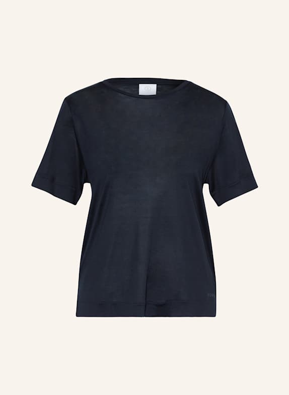 BOGNER SIENNA silk T-shirt DARK BLUE