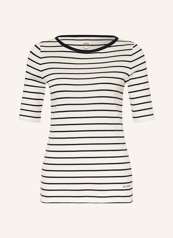 BOGNER T-Shirt LOUNA DUNKELBLAU/ ECRU