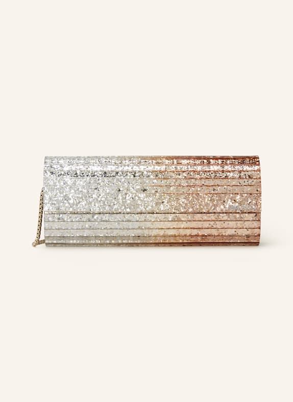 JIMMY CHOO Clutch SWEETIE SILBER/ ROSÉ