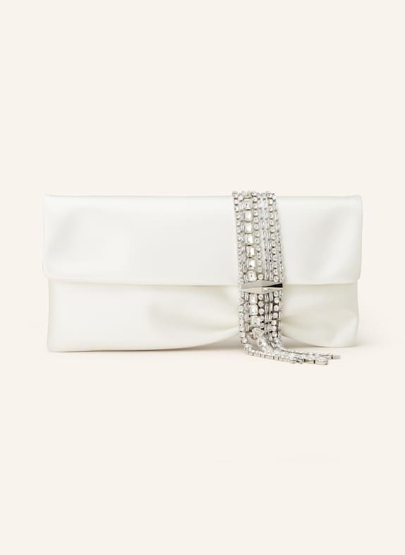 JIMMY CHOO Clutch BYN WEISS/ SILBER