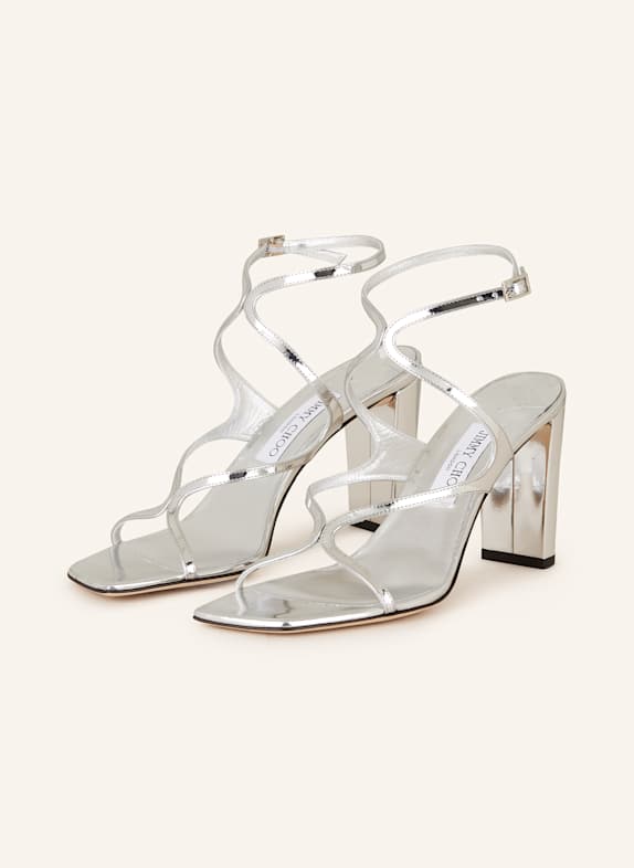 JIMMY CHOO Sandaletten AZIE 85 SILBER