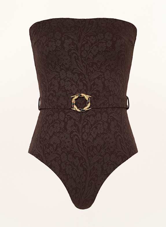 ZIMMERMANN Bandeau-Badeanzug ACACIA DUNKELBRAUN