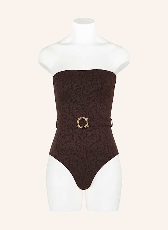 ZIMMERMANN Bandeau-Badeanzug ACACIA DUNKELBRAUN