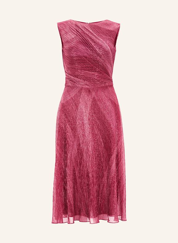 SWING Cocktailkleid mit Glitzergarn DUNKELROT