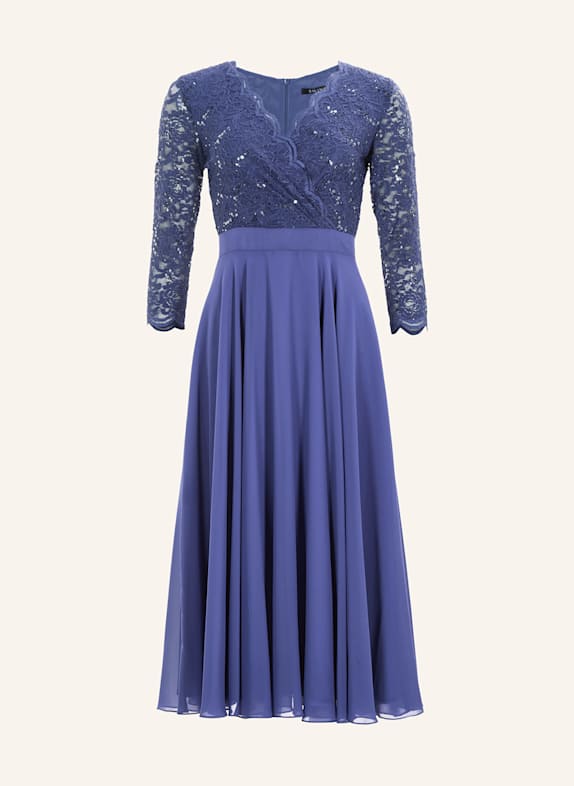 SWING Cocktailkleid mit 3/4-Arm und Spitze LILA