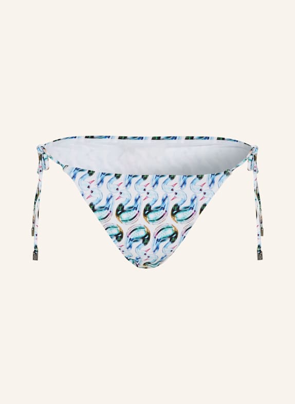 TORY BURCH Triangel-Bikini-Hose WEISS/ HELLBLAU/ TÜRKIS
