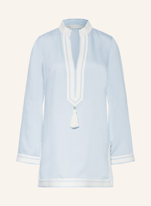 TORY BURCH Tunika HELLBLAU/ WEISS