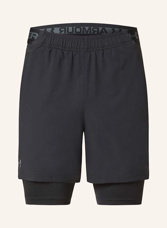 UNDER ARMOUR 2-in-1-Trainingsshorts UA VANISH WOVEN SCHWARZ