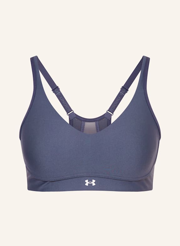 UNDER ARMOUR Sport-BH UA INFINITY LOW 2.0 mit Mesh BLAUGRAU