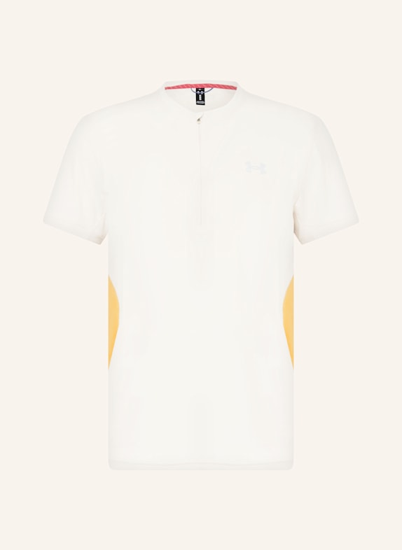 UNDER ARMOUR Laufshirt TRAIL RUN ZP CREME/ DUNKELGELB