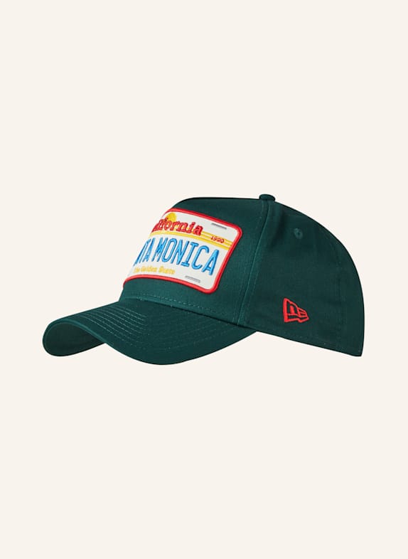 NEW ERA Cap LICENCE PLATE EFRAME DUNKELGRÜN/ ECRU/ ROT
