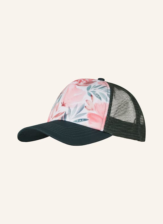 P.A.C. Cap FOLLAN FOAM DUNKELGRÜN/ PINK/ WEISS