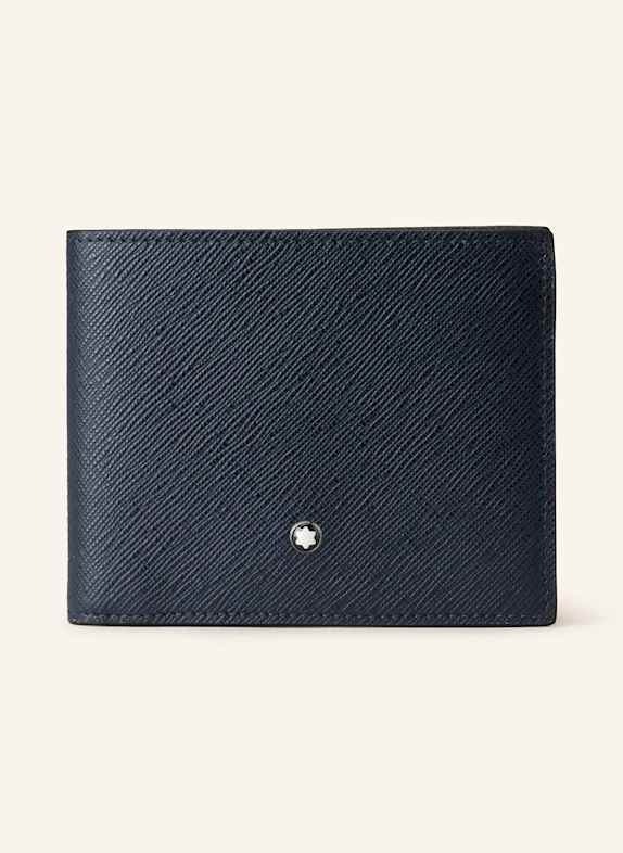 MONTBLANC Portfel ze skóry saffiano SARTORIAL GRANATOWY