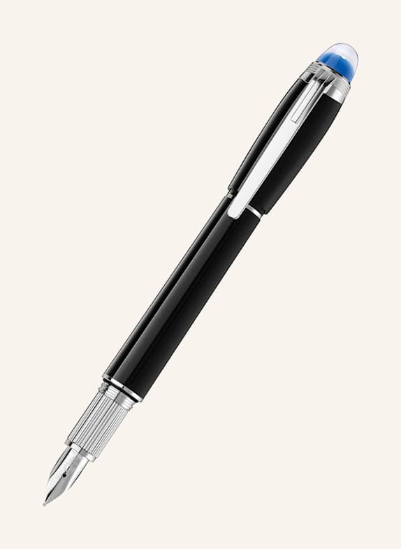 MONTBLANC Patronenfüllfederhalter STARWALKER PRECIOUS RESIN SCHWARZ/ SILBER