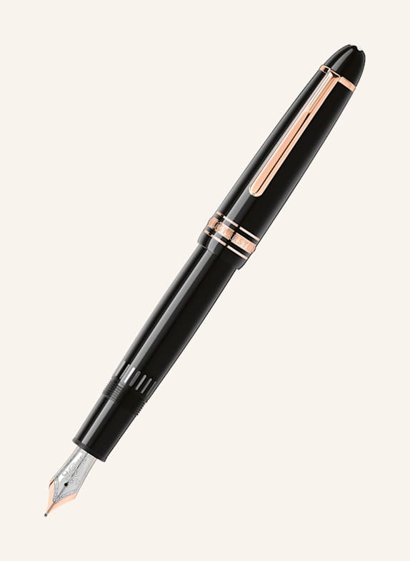 MONTBLANC Füllfederhalter MEISTERSTÜCK LE GRAND SCHWARZ / ROSÉGOLD