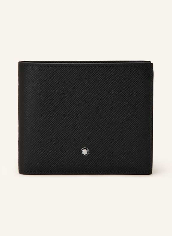 MONTBLANC Portfel ze skóry saffiano SARTORIAL CZARNY