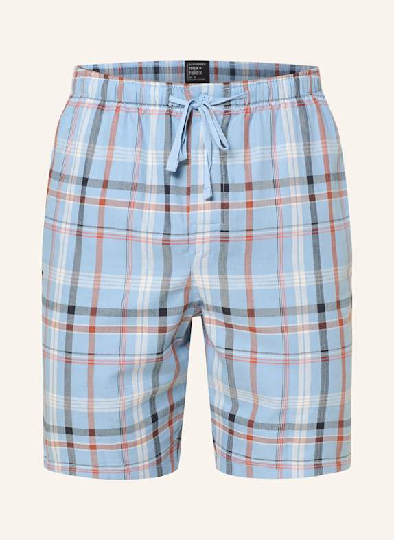 SCHIESSER Schlafshorts MIX+RELAX BLAU/ ROT/ SCHWARZ