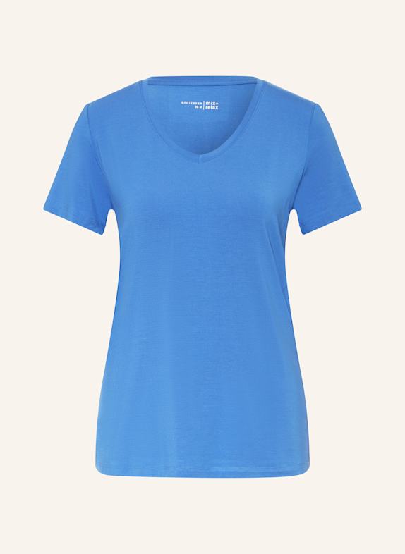 SCHIESSER Schlafshirt MIX+RELAX BLAU
