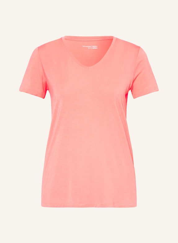 SCHIESSER Schlafshirt MIX+RELAX ORANGE