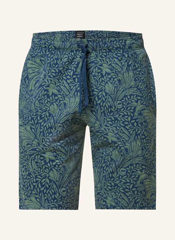 SCHIESSER Schlafshorts MIX+RELAX BLAU/ KHAKI