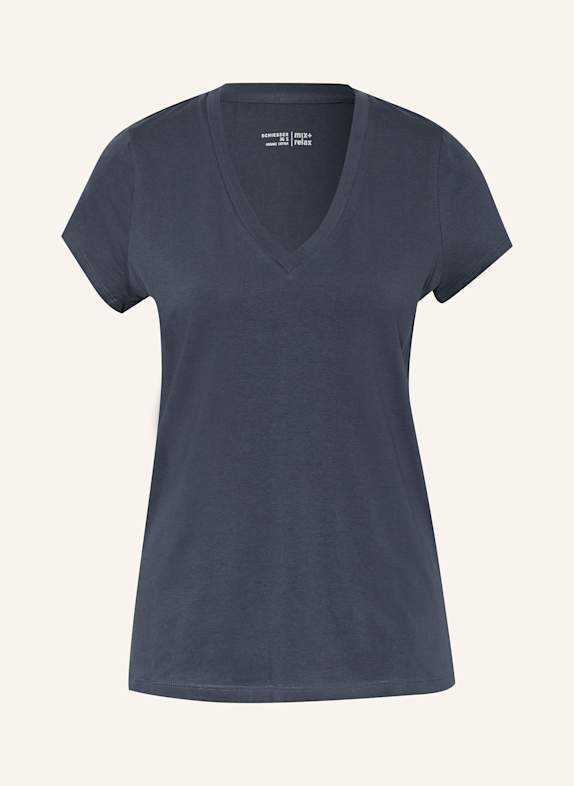 SCHIESSER Schlafshirt MIX+RELAX DUNKELBLAU