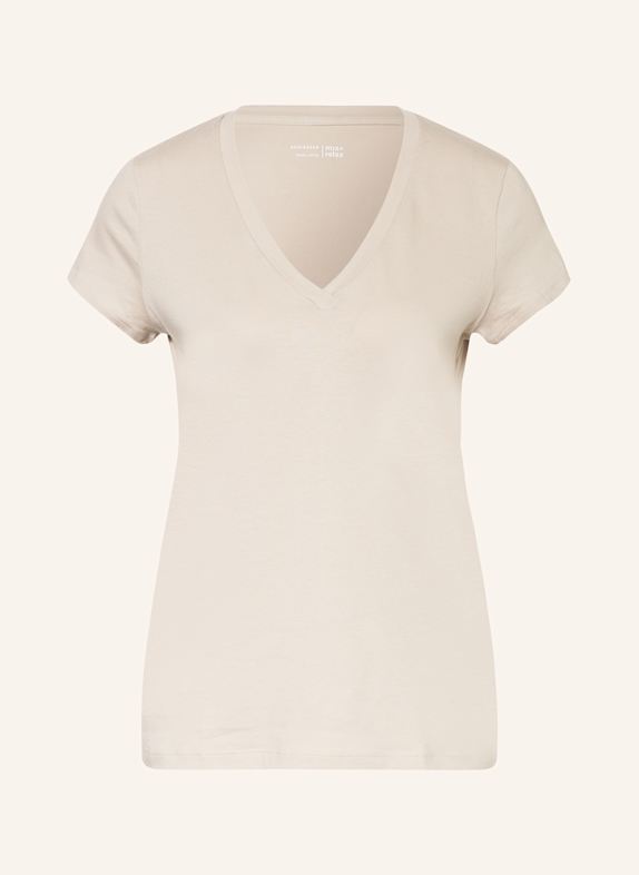 SCHIESSER Schlafshirt MIX+RELAX HELLBRAUN