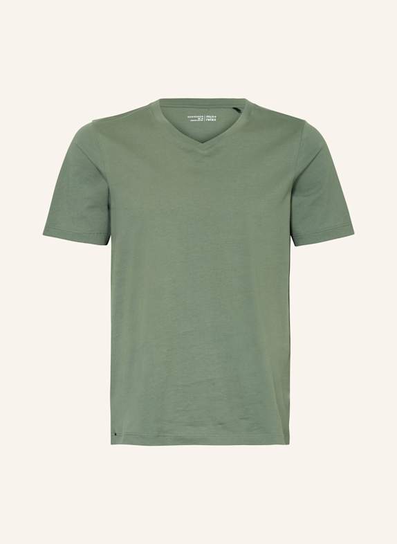 SCHIESSER Schlafshirt MIX+RELAX KHAKI