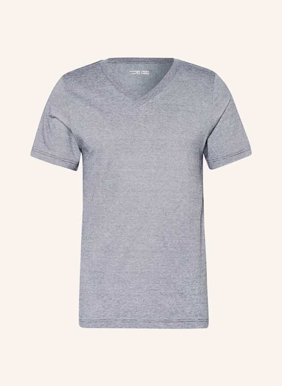 SCHIESSER Schlafshirt MIX+RELAX DUNKELBLAU/ WEISS