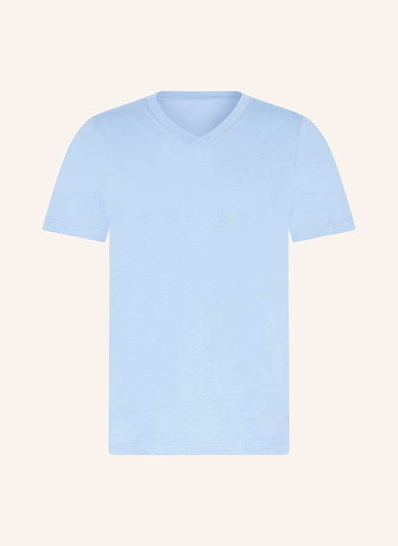 SCHIESSER Schlafshirt MIX+RELAX HELLBLAU