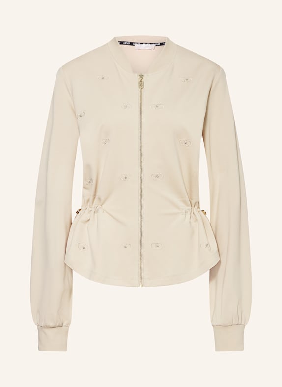 LIU JO Blouson mit Schmucksteinen BEIGE