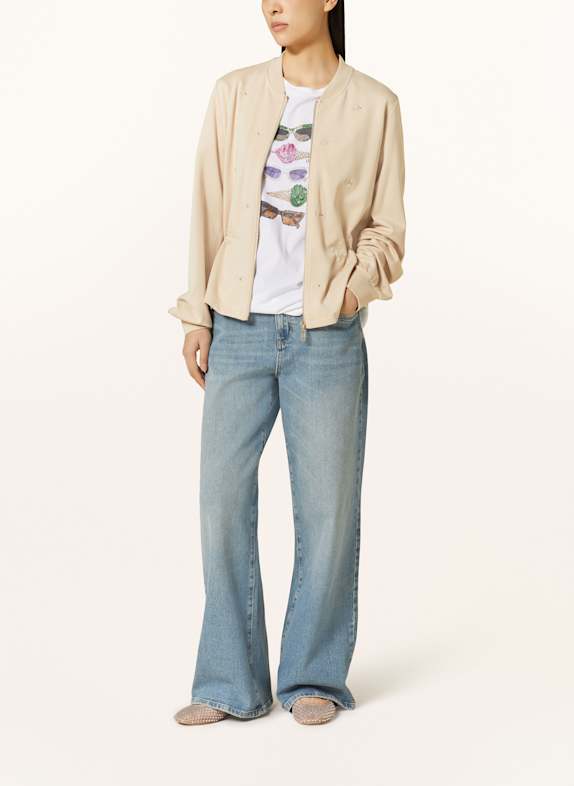 LIU JO Blouson mit Schmucksteinen BEIGE