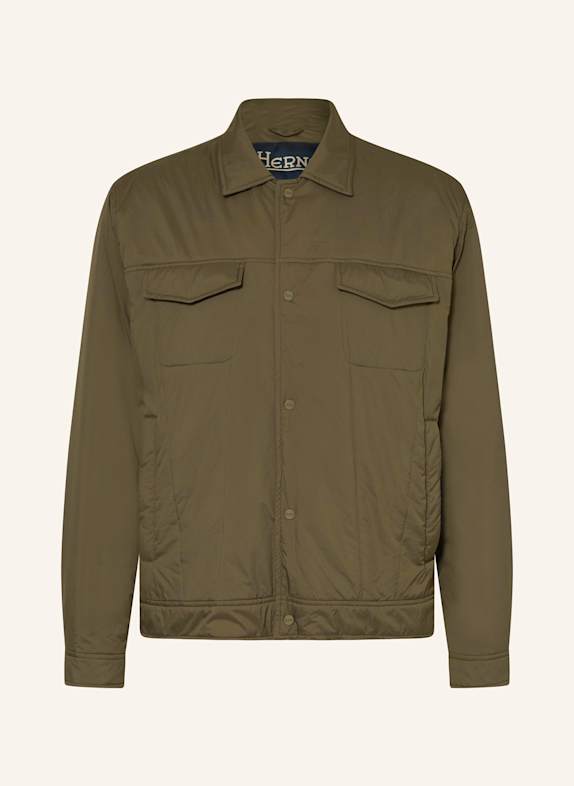 HERNO Overshirt OLIVE