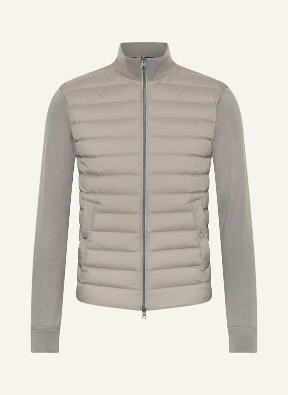 HERNO Cardigan in mixed materials TAUPE
