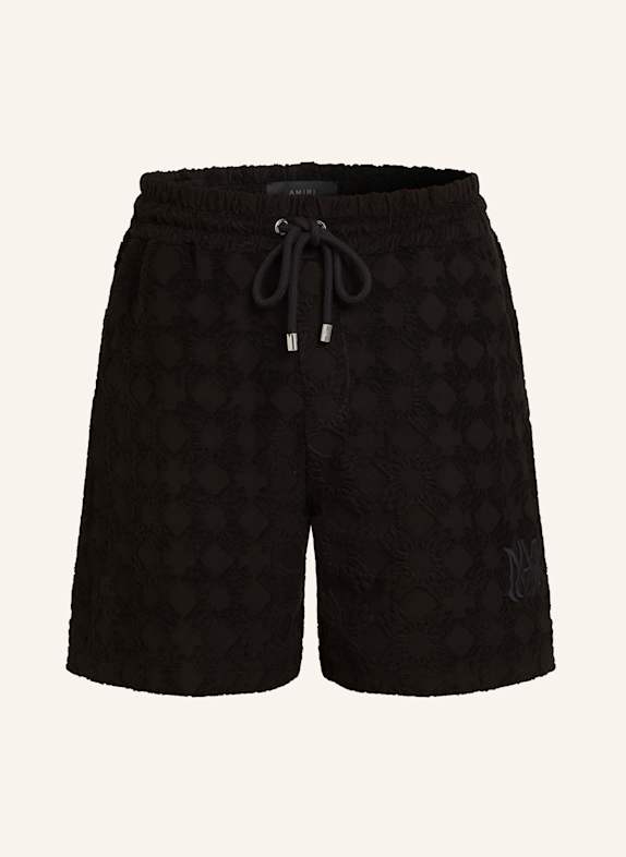 AMIRI Frottee-Shorts SCHWARZ