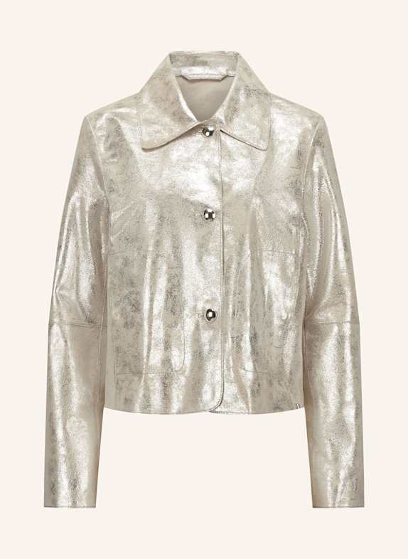 MILESTONE Lederjacke MSPAGE PLATIN