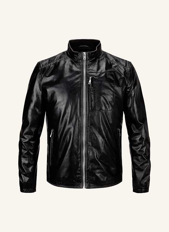 MILESTONE Lederjacke MSJUMPER SCHWARZ