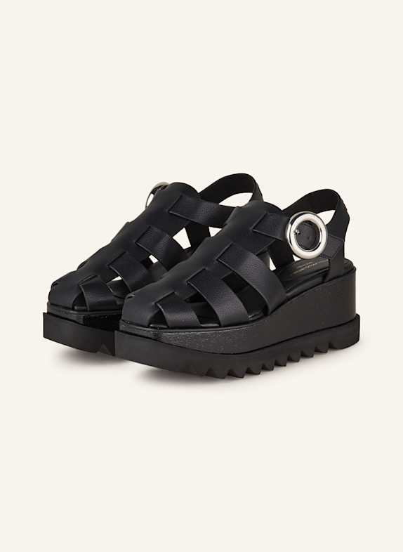 STELLA McCARTNEY Plateau-Sandaletten ELYSE SCHWARZ