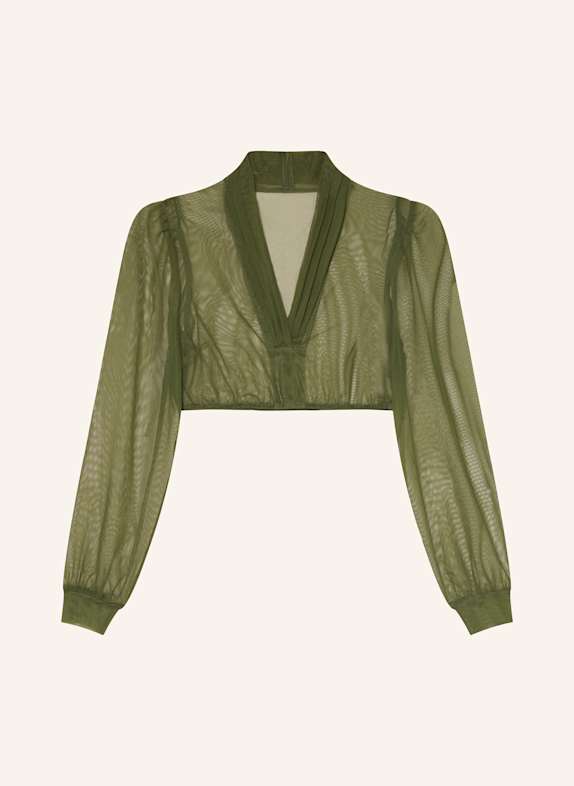 Johann & Johanna Dirndlbluse aus Mesh OLIV
