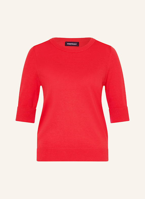 REPEAT Pullover mit 3/4-Arm ROT