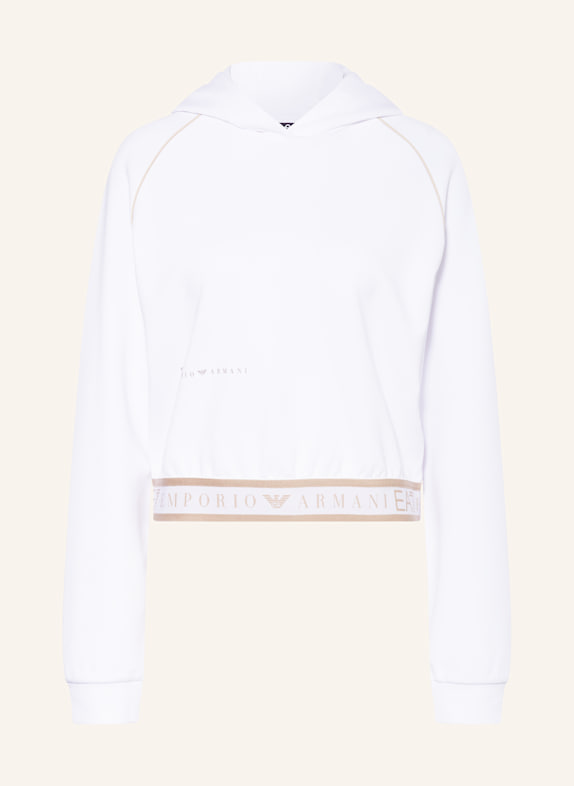EA7 EMPORIO ARMANI Bluza z kapturem BIAŁY